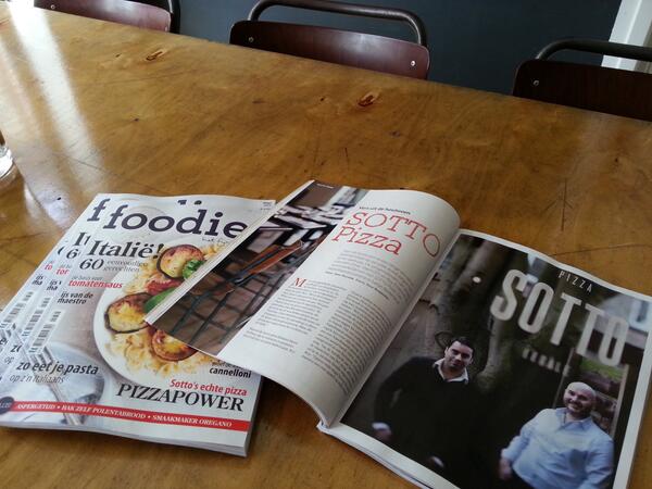 sottopizza's tweet photo. Lees over SOTTO Pizza in het nieuwe meinummer van @FoodiesMagazine http://t.co/cWMDpsHBB5
