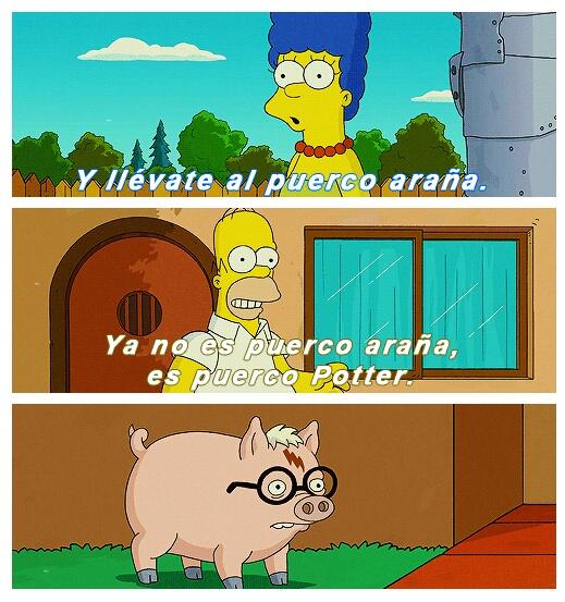 HomeroLodijo's tweet photo. -Y llévate al puerco araña -Ya no es puerco araña, es puerco Potter https://t.co/9iRjc9Hq2L