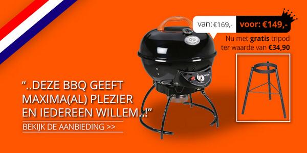 Tuinmeubelen_nl's tweet photo. Deze BBQ geeft Maxima(al) plezier en iedereen Willem..!  Nu met Gratis Tripod twv € 39,90 http://t.co/wR30kKtUZe http://t.co/9Ls2QmgJKC