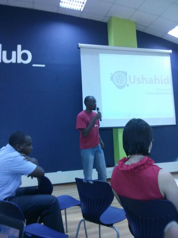 Nekesa's tweet image. @bytebandit  from @ushahidi taking us through @swiftriver @iHub #crowdsourcing