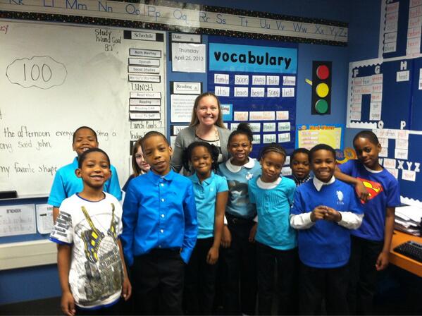 UCPTitans's tweet photo. Malinkey's second grade... Unified in blue! http://t.co/B8nLWuDeau