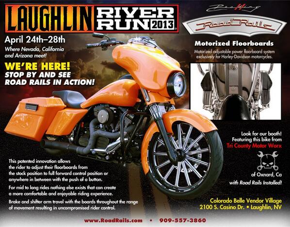 ReadingDesigns's tweet image. Our booth here at #LaughlinRiverRun features this hot bike from Tri County Motor Worx of Oxnard, CA. #HarleyDavidson