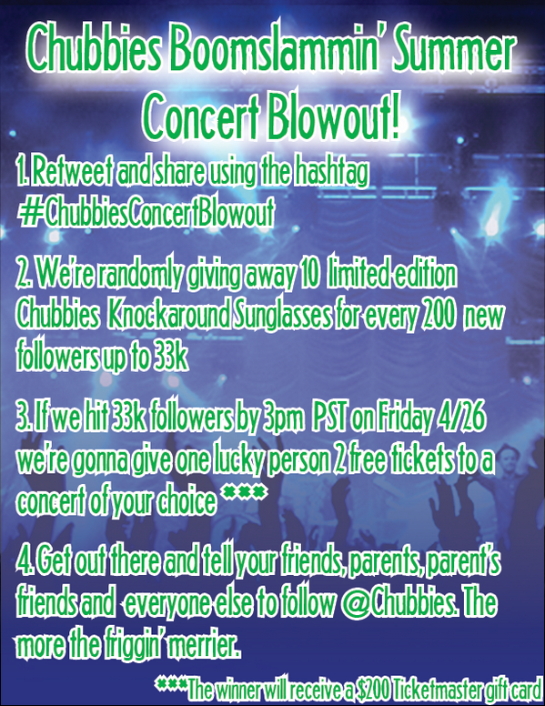 Bren_Do9's tweet photo. “@Chubbies http://t.co/46R7sraLql” #chubbiesconcertblowout
