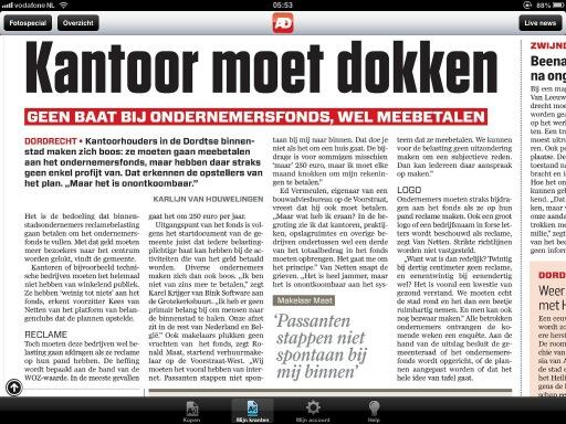 #ondernemersfonds #dordrecht een ordinaire #baatbelasting zonder enige baat. De middeleeuwse ketting lig in de rivier