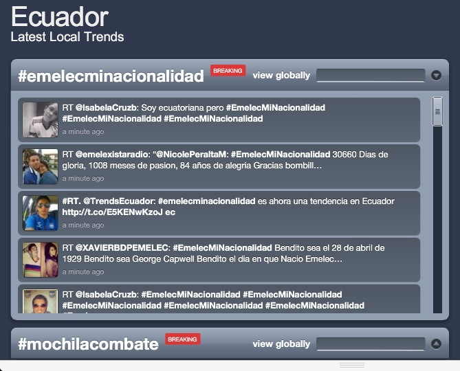 Emelec Twitter Hashtag