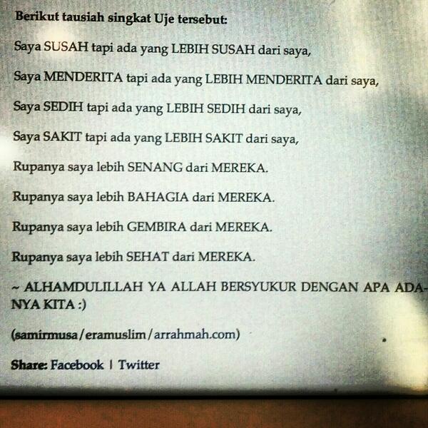 Bang Motty On Twitter Pesan Terakhir Uje Http T Co
