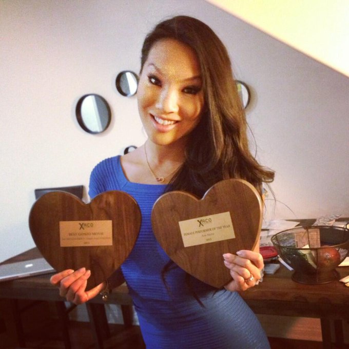 Thank you XRCO for my two awards! Best Gonzo movie and Female performer of the year! http://t.co/rDw