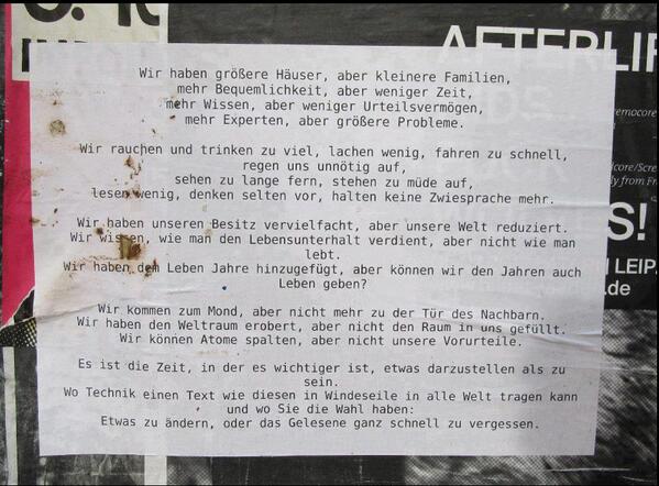 Als kleine Erheitung zwischendurch