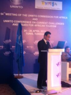Presentation of Mr. Tetsuya Takimoto, Japanese International Cooperation Agency, in the UNWTO Conference in Tunisia