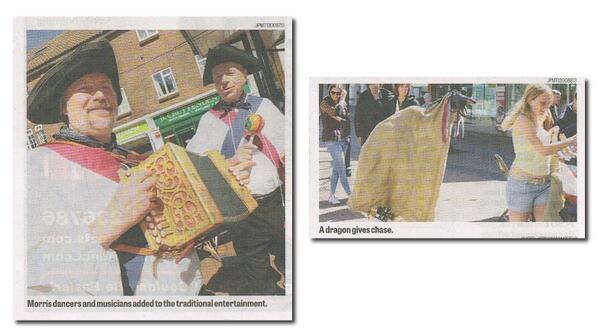 Kentish hooden horse Mistaken for fierce Dragon!