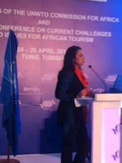 Presentation of Nadia Ktata, managing director of the  Féderation tunisienne des agences de voyages, one of our AM