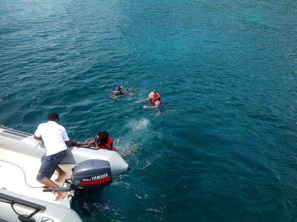 .....exhausted with superb fun, super enjoyed snorkeling off #MoyenneIsland #Seychelles:-)