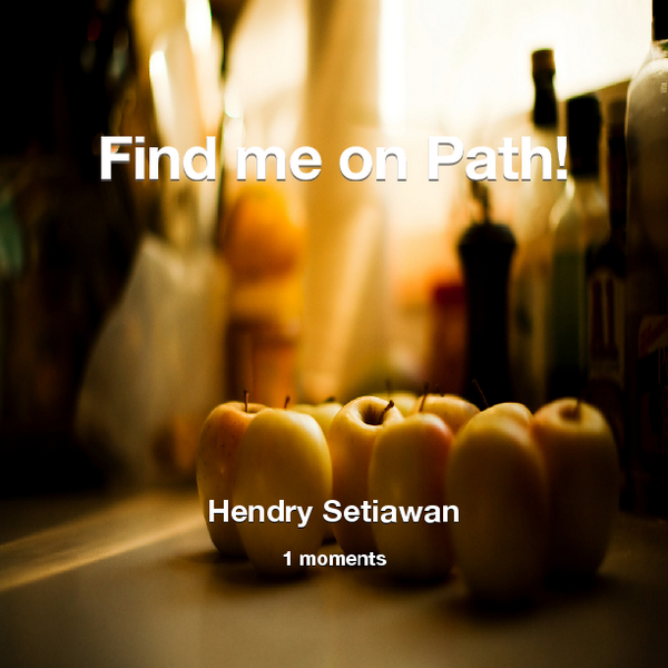Find me on #Path now! Go to: path.com! #thepersonalnetwork