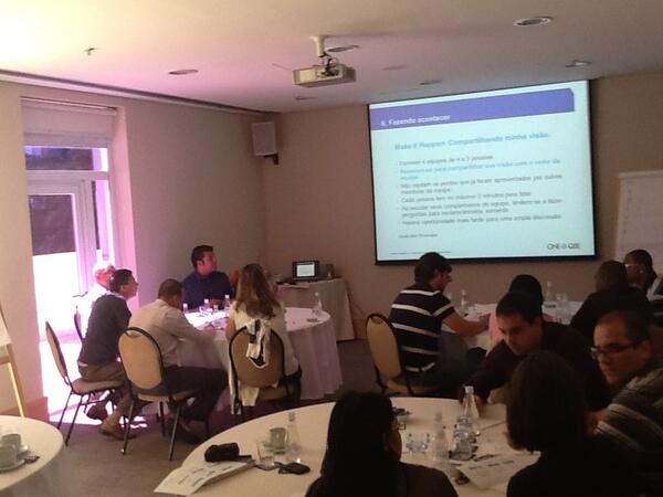 jarzynski's tweet photo. ONE QBE workshop em São Paulo. Até o final do dia 100% da equipe local da QBE conhecerá nossa nova Visão e Valores. http://t.co/xgfI6jglji