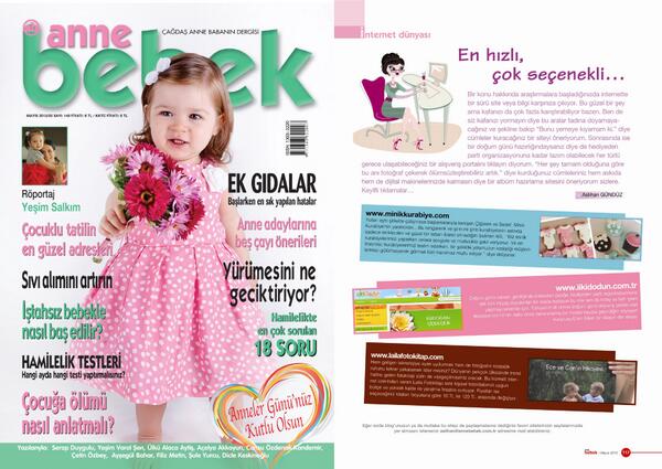 Anne Bebek Dergisi Mayıs sayısında biz de varız...