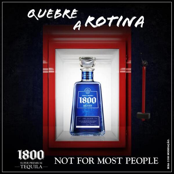 naSala's tweet photo. Quebre a rotina, Sábado @naSala !
1800 TEQUILA- NOT FOR MOST PEOPLE. http://t.co/w6Z3VvWsHE