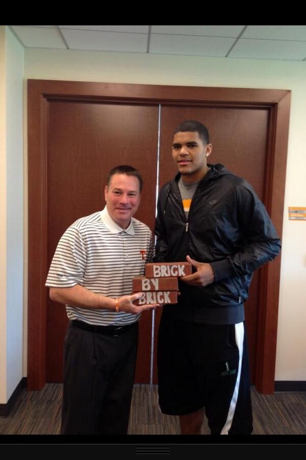 BigOrangeCrutch's tweet image. Butch buttons the top button of his polo so now I will #buttonbybutton #brickbybrick