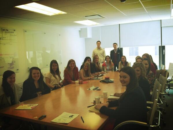 MaristPRSSA's tweet photo. A big thanks to @kirdahy, @Treg_Lewis and @AndreaFried for having us today! We loved @BlissIntegrated! #BlissI #PR http://t.co/8Bk8qKyo3I