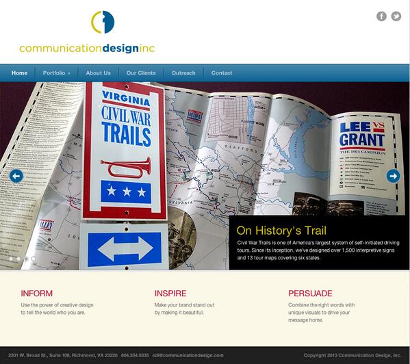 CommDesignVA's tweet image. OUR NEW WEBSITE IS LIVE!
Check out our new responsive site- updated with our latest projects.

communicationdesign.com