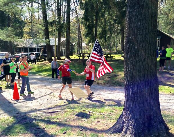 TeamRWBWNY's tweet photo. Mike Yemma coming in a blaze of glory!!! @TeamRWB @AOR2013 http://t.co/drajrokn4t