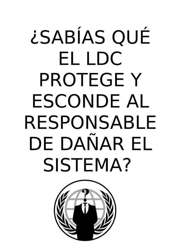 AnonymousUSB's tweet image. ¡ LDC HABLEN YA !