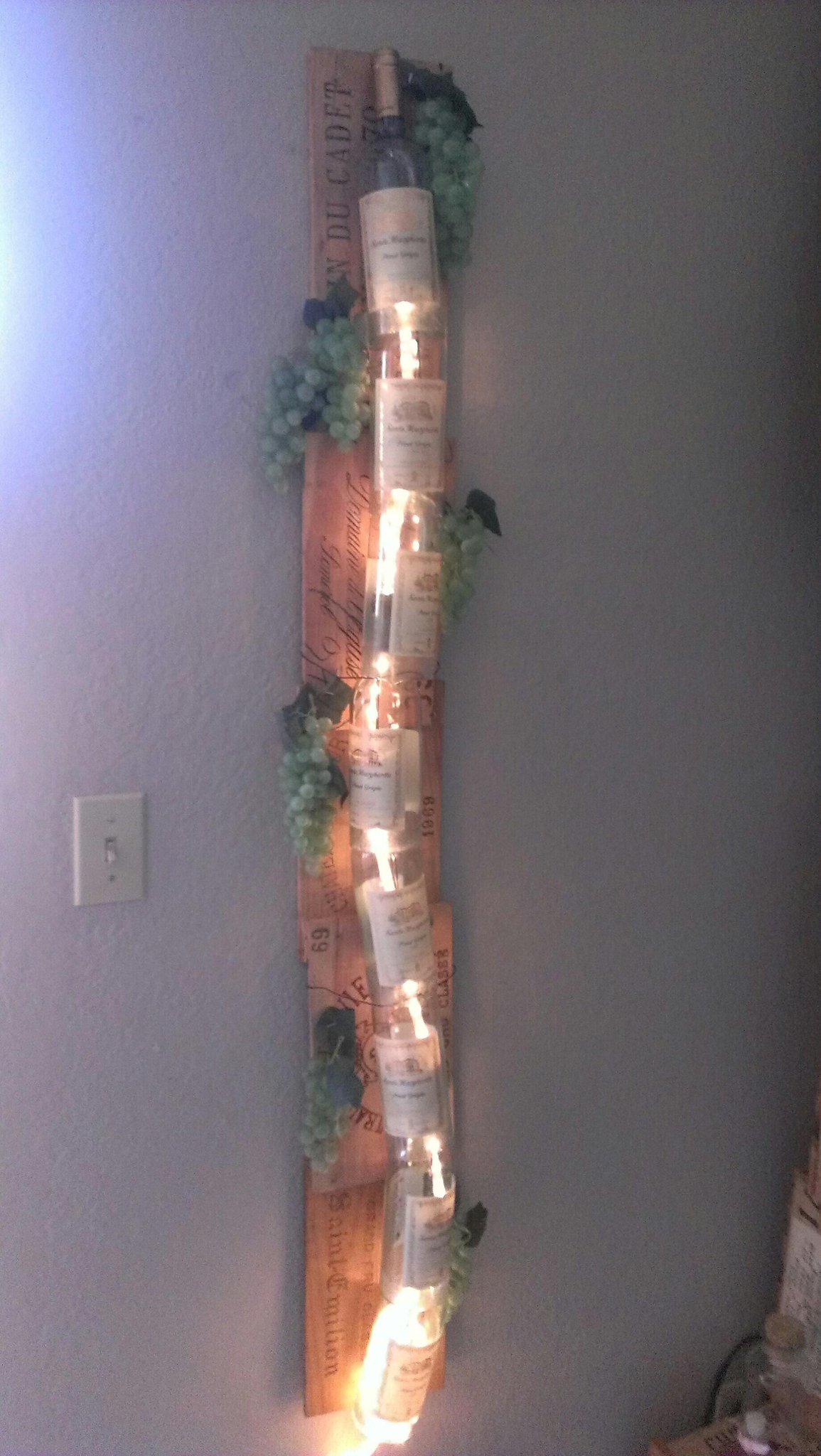 I made a lamp out of wine bottles: ) since I'm no longer shooting, I find myself creating instead. http://t.co/gtufFomgt2