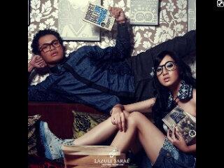 @yayahkhomsiyah follow yuk <a href="/lazulisarae/">Lazuli Sarae</a> shirt batik on denim yg trendy cocok buat km yg gaul :) #KUISMarcelMischa  *16