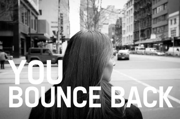 Welcome to #Bounceback day 4 everyone! Today is YOU #Bounceback. What inspires YOU to #Bounceback?