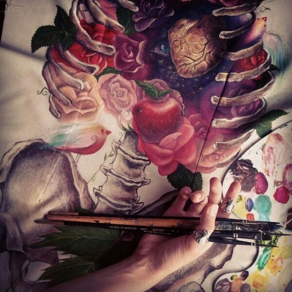 benim hayat okulu önlüğümü kalbimi okuyup; çizen, boyayan özel insan <a href="/elifyemenici/">elifyemenici</a> çokçokçok teşekkürler:)