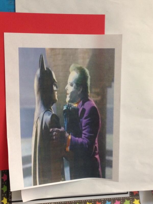 Analyzing pics of Batman for Literary Heroes unit