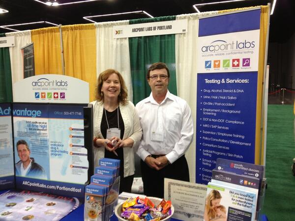 WebTouchMedia's tweet image. New #pdxbiz and #OAME member ArcPointLabs making splash at #OAME25th Trade Show.