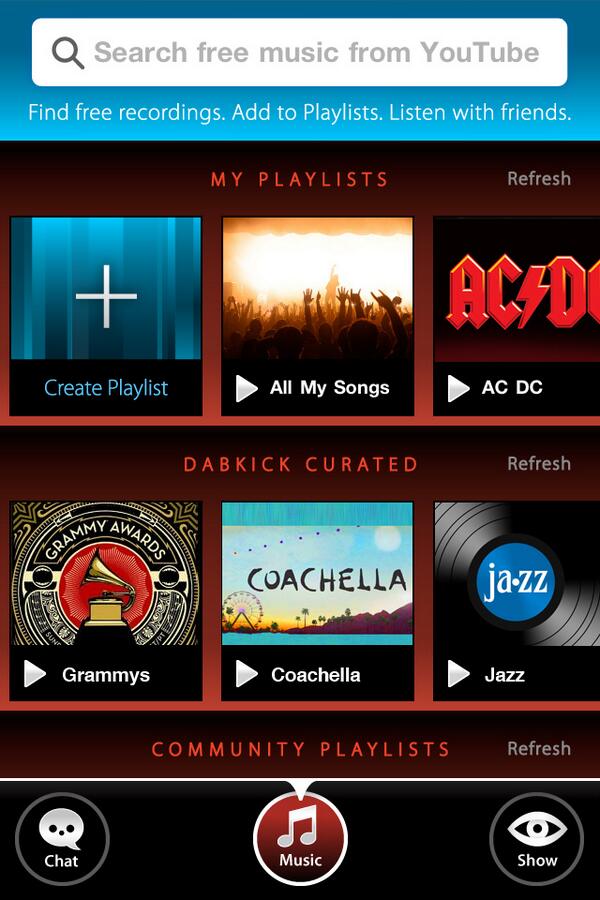 Check out DabKick, a free iOS app I designed w world renowned engineer, Balaji Krishnan bit.ly/UaWfWP #music