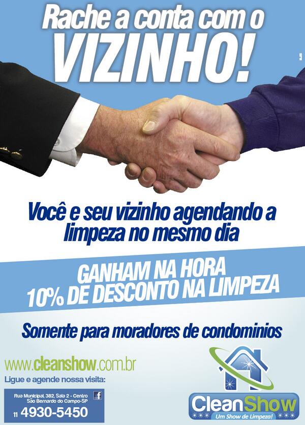 Para você que reside em CONDOMÍNIO fique atento na promoção,"RACHE A CONTA COM SEU VIZINHO" Ligue 
11 4930-5450