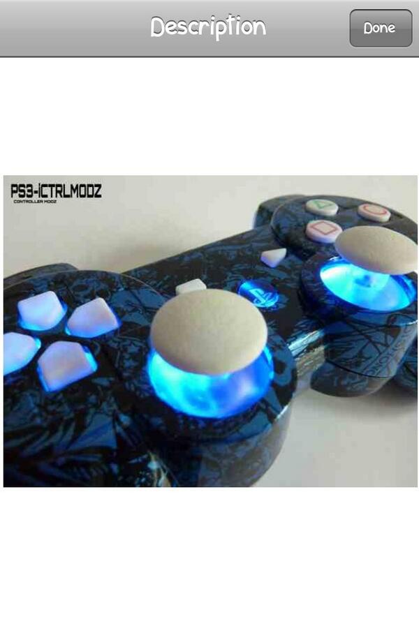 Parttimegod's tweet image. New modded ps3 controller only needs one word ..... Beautiful