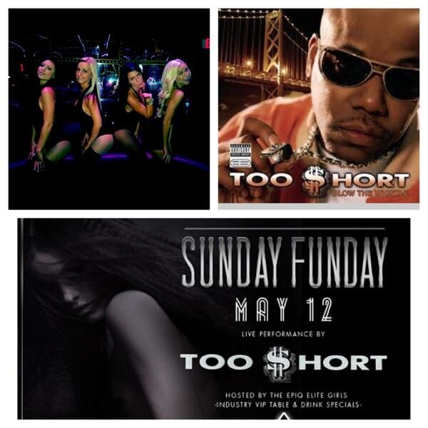 EPIQClub's tweet photo. This Sunday we have a LIVE performance from the one and only TOO $HORT!! This night will be one for the books! http://t.co/9S6KCeBBxa
