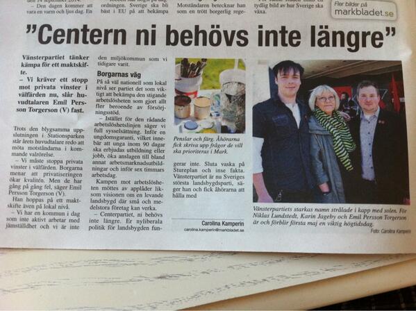 EmilVMark's tweet image. #markbladet rapporterar från #Vmark #1amaj firande. #Vänsterpartiet sitter inte stilla i båten. Vi levererar politik