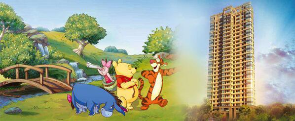 FableCastle's tweet image. The project is spread over 7.5 acres, and will have a 1,000 apartments of 1,000-2,125 sq ft. supertechdisney.in