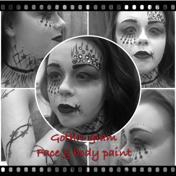 MissO_makeup's tweet photo. @MissO_makeup: face and body paint #facepaint  #bodypaint #gothic #MissO_makeup #glam http://t.co/8nnoZW2Bym