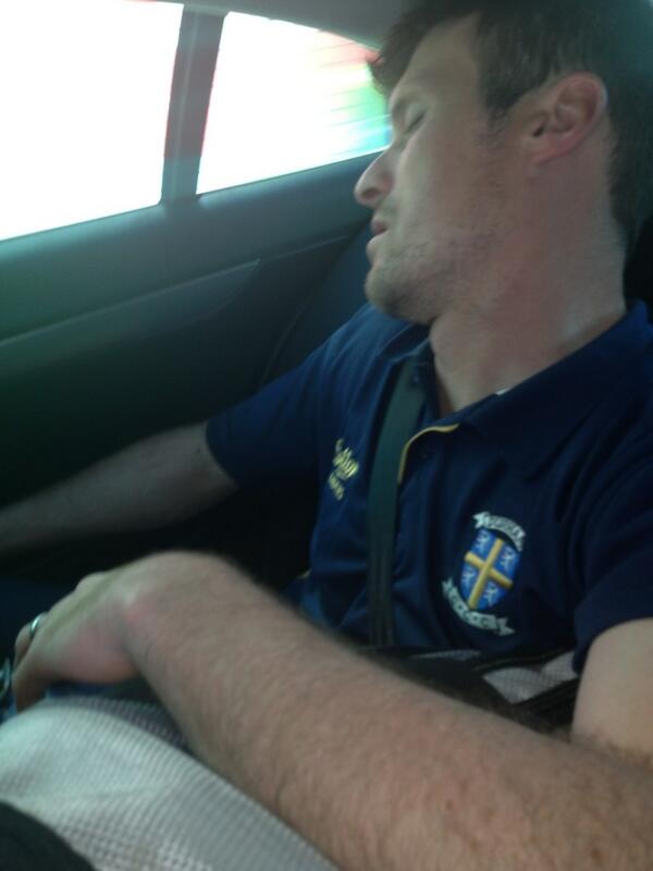 mitchellclaydon's tweet image. Heading home to the kids time to get as much sleep as he can @gmuchall #2chins