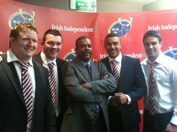 “@Munsterrugby: @SimonZebo 's dad @arthurzebo centre stage with #stephenArcher, @peterom6  @ConorMurray_9  #MRawards ”