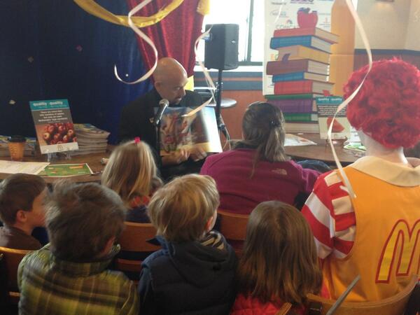 With @LtGovGarcia while he reads this year's One Book 4 Colorado book, Duck on a Bike! #COLitWeek2013