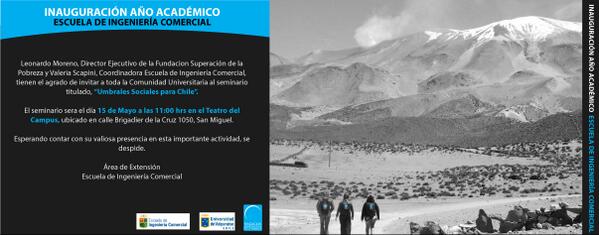 EICO_cl's tweet photo. 15/05 Inauguración año Académico en Santiago 11:00 hrs. en sala "Teatro".
Les dejo la invitación NO FALTEN!!! http://t.co/1vflk4IwTc