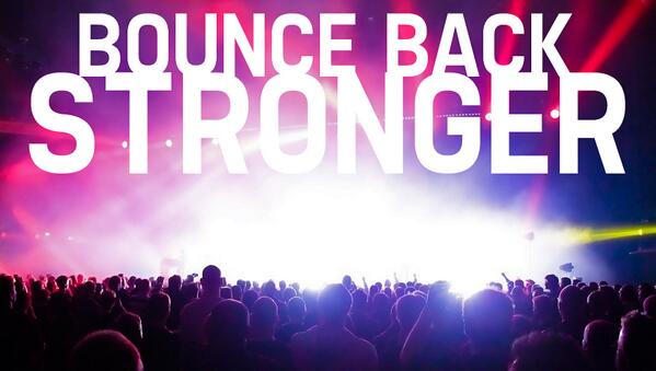 Today is #BounceBack Stronger! Keep Bouncing Back, and you can #BounceBack Stronger than you ever were before!