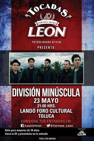 DMinuscula's tweet photo. Nos vemos en TOLUCA el próximo 23 de mayo! #TocadaLeon http://t.co/CA7iGCZdIF