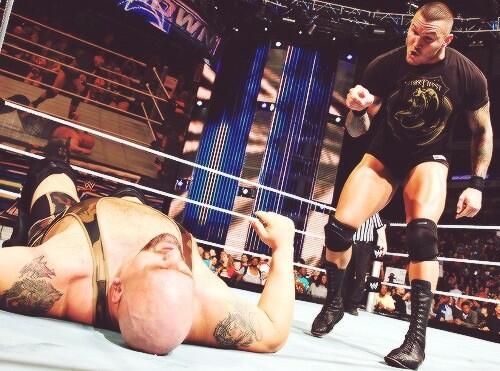 xTheRandyOrton's tweet photo. Messing with me is the worst choice you have ever made, Big Slow. #Smackdown http://t.co/7EmKFBXMWG