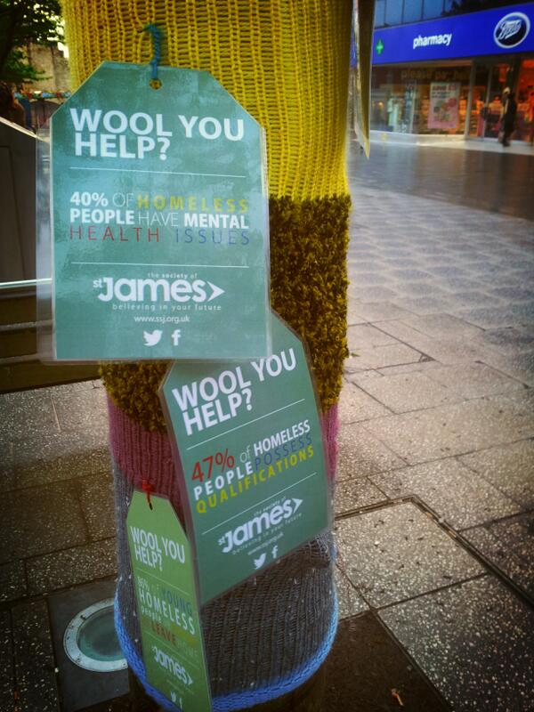 #Southampton is looking colourful today. Someone was up early and has covered the City Centre in these  <a href="/Woolyouhelp/">Woolyouhelp</a>