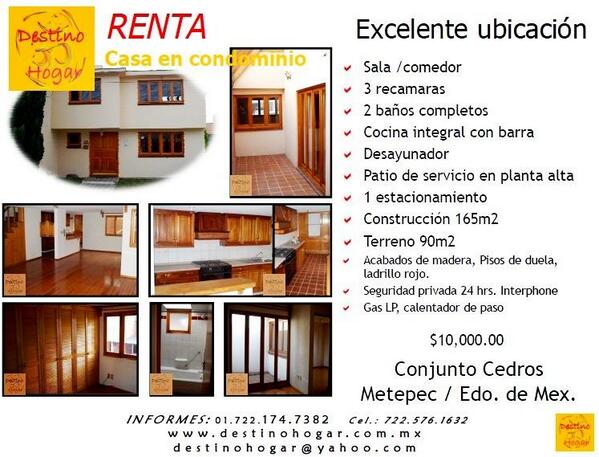 DestinoHogarBR's tweet photo. Hermosa casa en Metepec. http://t.co/Ny0KBCxv3k