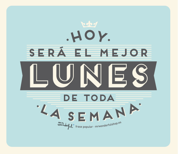 mrwonderful_'s tweet photo. Hoy será el mejor lunes de toda la semana ;) http://t.co/7XV3UfcvCW