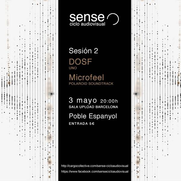 sensebcn's tweet photo. Sesión 2 de SENSE ciclo audiovisual @sensebcn Viernes 3 de MAYO - @UploadBarcelona  @dosf3 &amp; @microfeeel http://t.co/6G8KYTTKGa