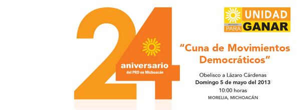PRDMICHoficial's tweet photo. Unete a los festejos de aniversario! http://t.co/7hk7ybzlq5